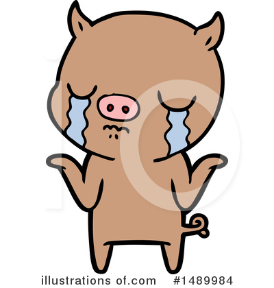 Royalty-Free (RF) Pig Clipart Illustration by lineartestpilot - Stock Sample #1489984