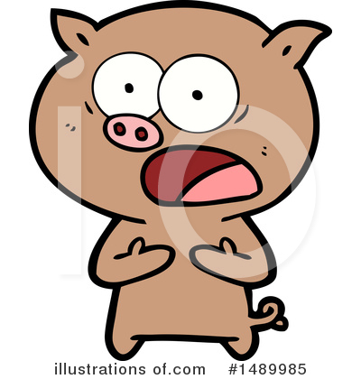 Royalty-Free (RF) Pig Clipart Illustration by lineartestpilot - Stock Sample #1489985
