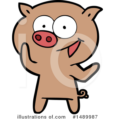 Royalty-Free (RF) Pig Clipart Illustration by lineartestpilot - Stock Sample #1489987