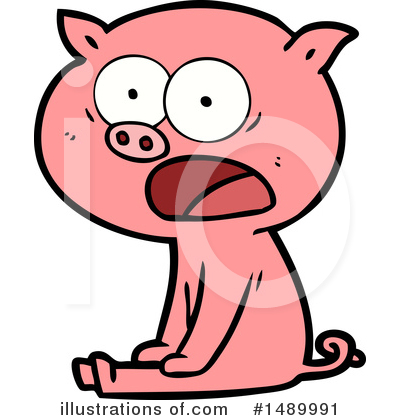 Royalty-Free (RF) Pig Clipart Illustration by lineartestpilot - Stock Sample #1489991
