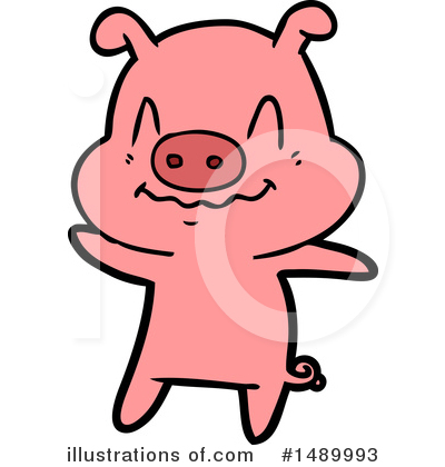 Royalty-Free (RF) Pig Clipart Illustration by lineartestpilot - Stock Sample #1489993
