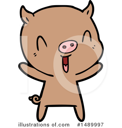 Royalty-Free (RF) Pig Clipart Illustration by lineartestpilot - Stock Sample #1489997