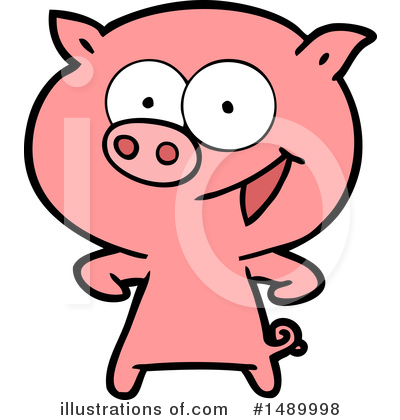 Royalty-Free (RF) Pig Clipart Illustration by lineartestpilot - Stock Sample #1489998