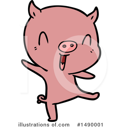 Royalty-Free (RF) Pig Clipart Illustration by lineartestpilot - Stock Sample #1490001