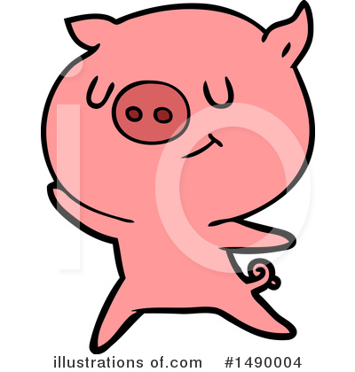 Royalty-Free (RF) Pig Clipart Illustration by lineartestpilot - Stock Sample #1490004