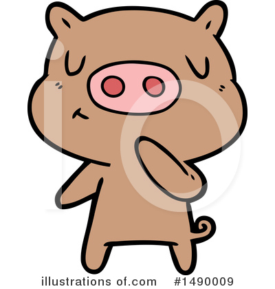 Royalty-Free (RF) Pig Clipart Illustration by lineartestpilot - Stock Sample #1490009