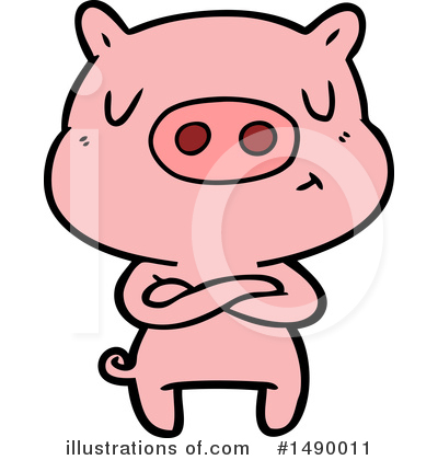 Royalty-Free (RF) Pig Clipart Illustration by lineartestpilot - Stock Sample #1490011