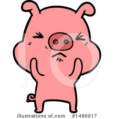 Royalty-Free (RF) Pig Clipart Illustration by lineartestpilot - Stock Sample #1490017