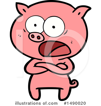 Royalty-Free (RF) Pig Clipart Illustration by lineartestpilot - Stock Sample #1490020