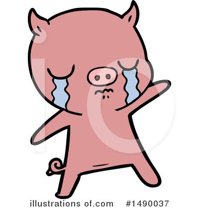 Royalty-Free (RF) Pig Clipart Illustration by lineartestpilot - Stock Sample #1490037
