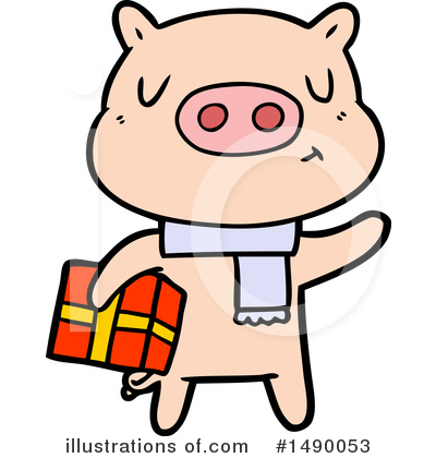 Royalty-Free (RF) Pig Clipart Illustration by lineartestpilot - Stock Sample #1490053