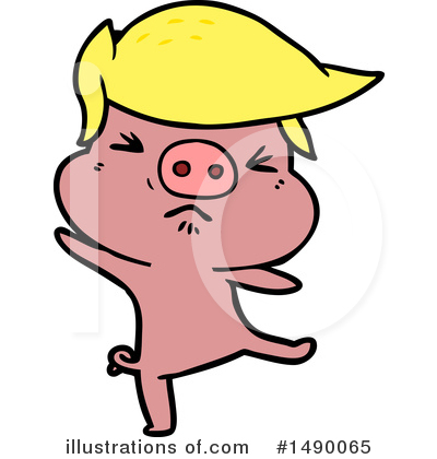 Royalty-Free (RF) Pig Clipart Illustration by lineartestpilot - Stock Sample #1490065