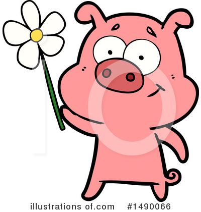 Royalty-Free (RF) Pig Clipart Illustration by lineartestpilot - Stock Sample #1490066