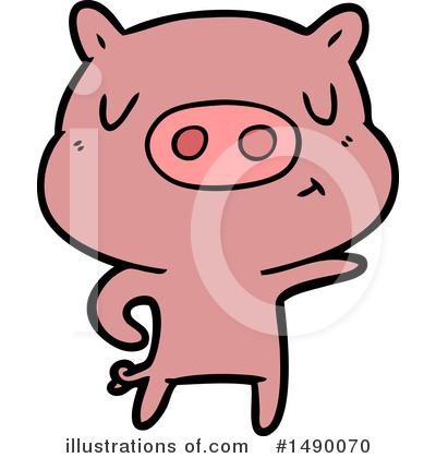 Royalty-Free (RF) Pig Clipart Illustration by lineartestpilot - Stock Sample #1490070