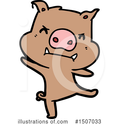 Royalty-Free (RF) Pig Clipart Illustration by lineartestpilot - Stock Sample #1507033