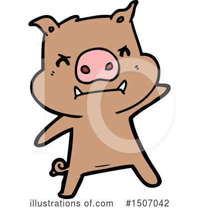 Royalty-Free (RF) Pig Clipart Illustration by lineartestpilot - Stock Sample #1507042