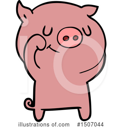 Royalty-Free (RF) Pig Clipart Illustration by lineartestpilot - Stock Sample #1507044