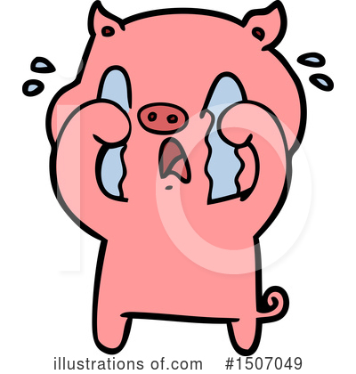 Royalty-Free (RF) Pig Clipart Illustration by lineartestpilot - Stock Sample #1507049