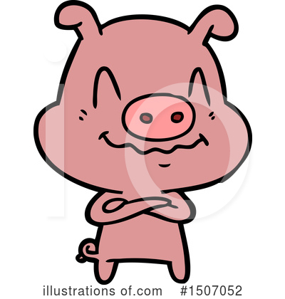Royalty-Free (RF) Pig Clipart Illustration by lineartestpilot - Stock Sample #1507052