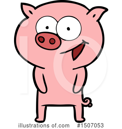 Royalty-Free (RF) Pig Clipart Illustration by lineartestpilot - Stock Sample #1507053
