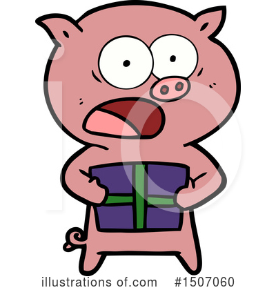 Royalty-Free (RF) Pig Clipart Illustration by lineartestpilot - Stock Sample #1507060