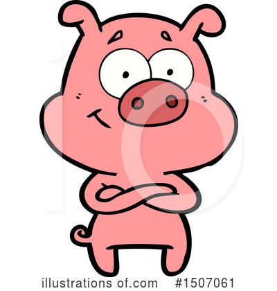 Royalty-Free (RF) Pig Clipart Illustration by lineartestpilot - Stock Sample #1507061