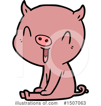 Royalty-Free (RF) Pig Clipart Illustration by lineartestpilot - Stock Sample #1507063