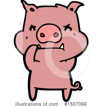 Royalty-Free (RF) Pig Clipart Illustration by lineartestpilot - Stock Sample #1507066