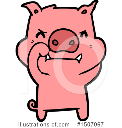 Royalty-Free (RF) Pig Clipart Illustration by lineartestpilot - Stock Sample #1507067