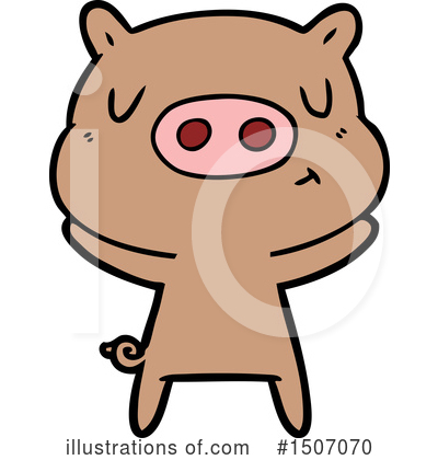 Royalty-Free (RF) Pig Clipart Illustration by lineartestpilot - Stock Sample #1507070