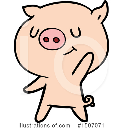 Royalty-Free (RF) Pig Clipart Illustration by lineartestpilot - Stock Sample #1507071
