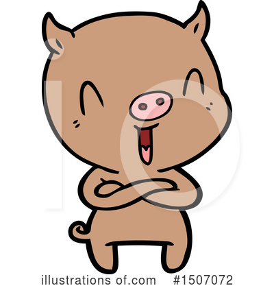 Royalty-Free (RF) Pig Clipart Illustration by lineartestpilot - Stock Sample #1507072