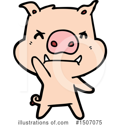 Royalty-Free (RF) Pig Clipart Illustration by lineartestpilot - Stock Sample #1507075