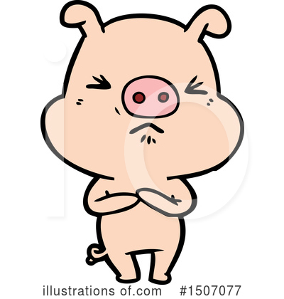 Royalty-Free (RF) Pig Clipart Illustration by lineartestpilot - Stock Sample #1507077