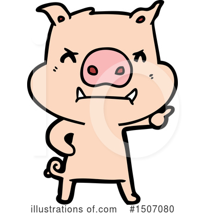 Royalty-Free (RF) Pig Clipart Illustration by lineartestpilot - Stock Sample #1507080