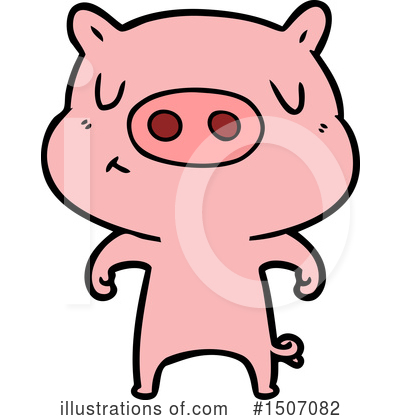 Royalty-Free (RF) Pig Clipart Illustration by lineartestpilot - Stock Sample #1507082