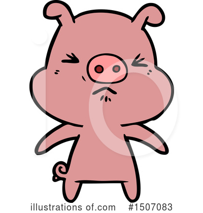 Royalty-Free (RF) Pig Clipart Illustration by lineartestpilot - Stock Sample #1507083