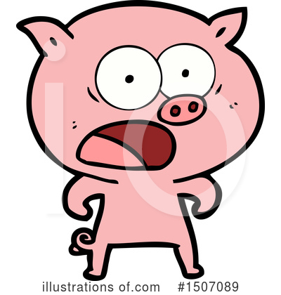 Royalty-Free (RF) Pig Clipart Illustration by lineartestpilot - Stock Sample #1507089