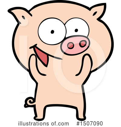 Royalty-Free (RF) Pig Clipart Illustration by lineartestpilot - Stock Sample #1507090