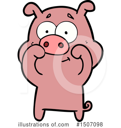 Royalty-Free (RF) Pig Clipart Illustration by lineartestpilot - Stock Sample #1507098