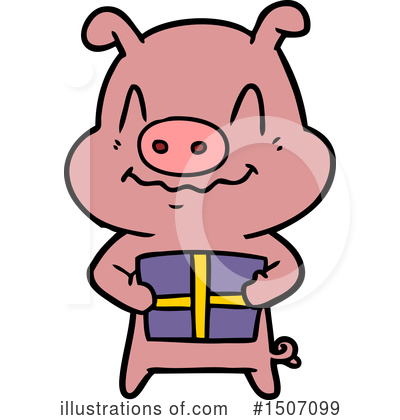 Royalty-Free (RF) Pig Clipart Illustration by lineartestpilot - Stock Sample #1507099