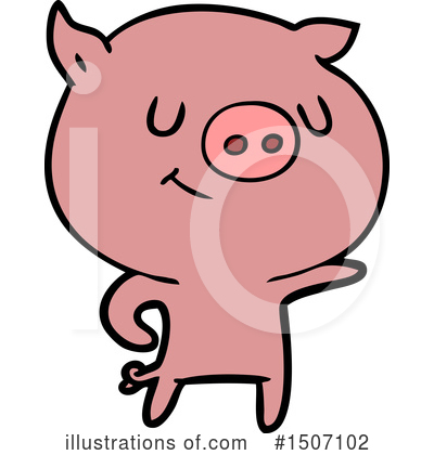Royalty-Free (RF) Pig Clipart Illustration by lineartestpilot - Stock Sample #1507102