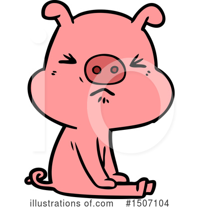 Royalty-Free (RF) Pig Clipart Illustration by lineartestpilot - Stock Sample #1507104