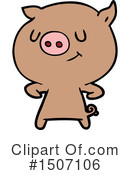 Pig Clipart #1507106 by lineartestpilot