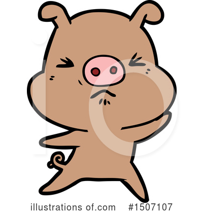 Royalty-Free (RF) Pig Clipart Illustration by lineartestpilot - Stock Sample #1507107