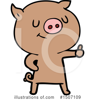 Royalty-Free (RF) Pig Clipart Illustration by lineartestpilot - Stock Sample #1507109