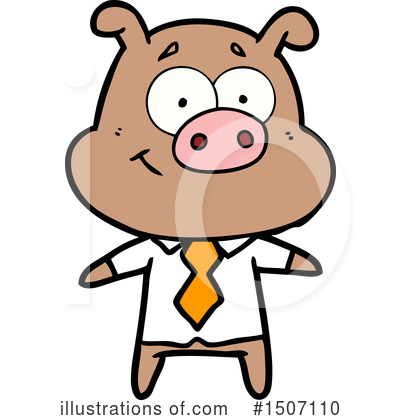 Royalty-Free (RF) Pig Clipart Illustration by lineartestpilot - Stock Sample #1507110