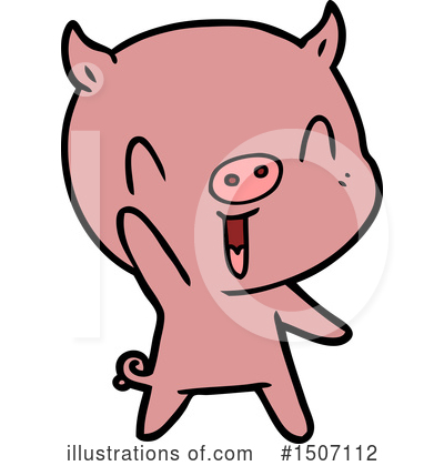 Royalty-Free (RF) Pig Clipart Illustration by lineartestpilot - Stock Sample #1507112