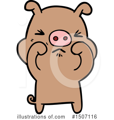Royalty-Free (RF) Pig Clipart Illustration by lineartestpilot - Stock Sample #1507116