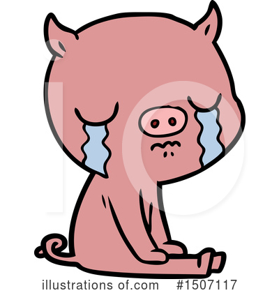 Royalty-Free (RF) Pig Clipart Illustration by lineartestpilot - Stock Sample #1507117